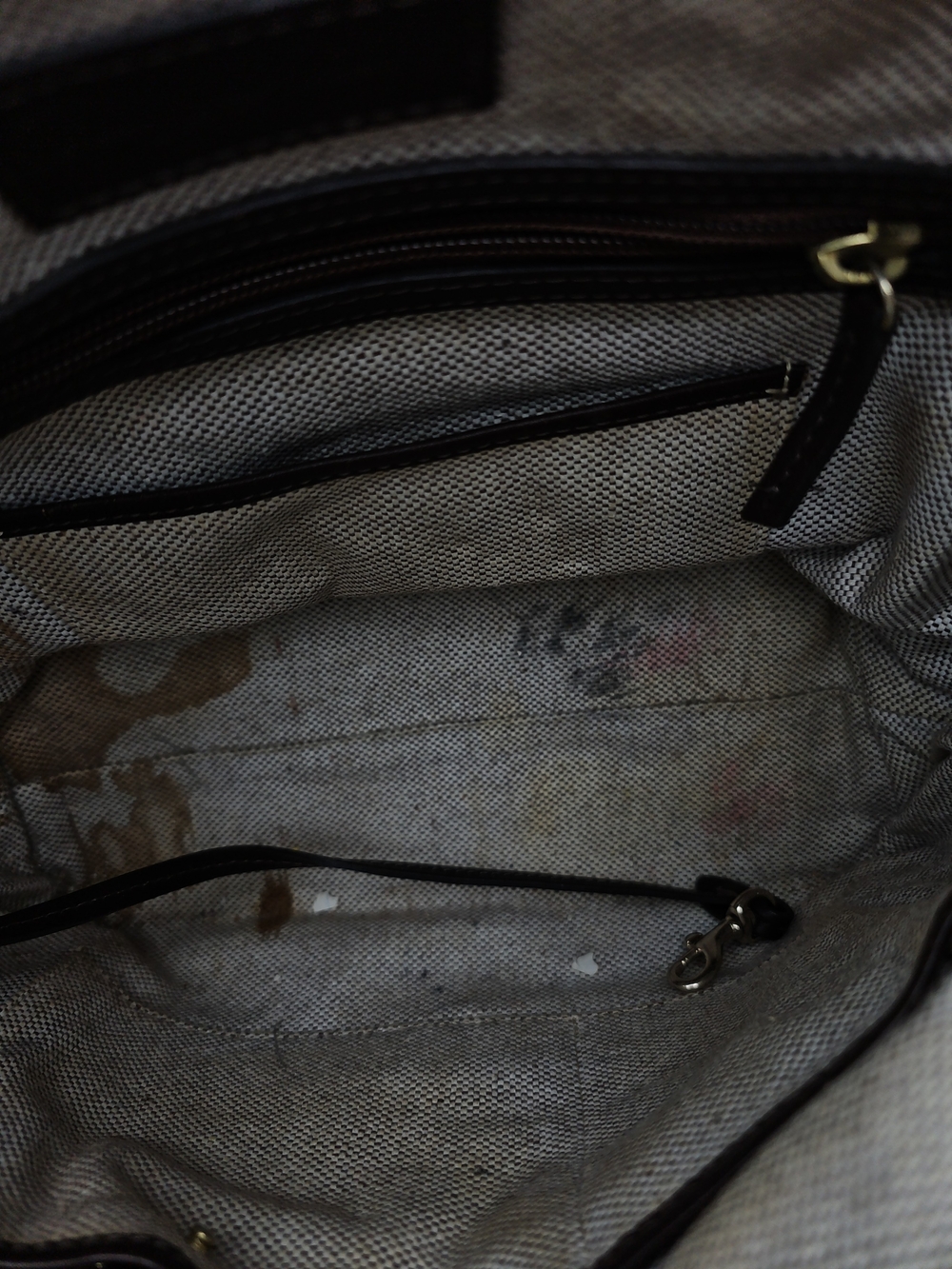 Dooney & Bourke Tan Ostrich-Embossed Leather Shoulder Bag with Wallets - Picture 11 of 13